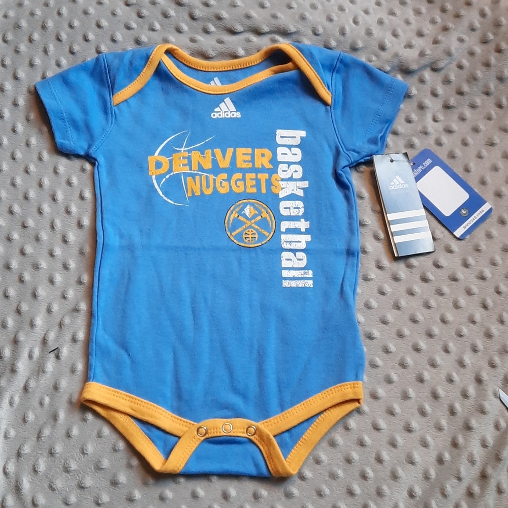 Denver Nuggets adidas onesie. 18 months